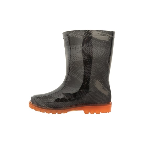 Mountain Warehouse Childrens/Kids Camouflage Flashing Lights Wellington Boots (Black)