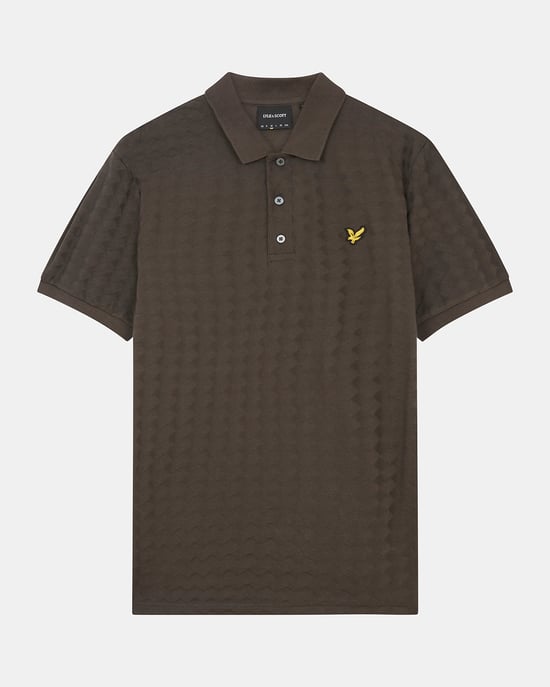 Lyle & Scott Argyle Polo -shirt in Grijs - Image 5