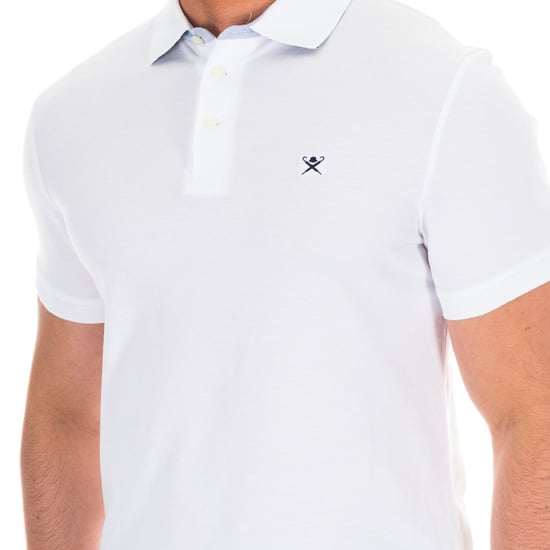 Men's short-sleeved polo shirt with lapel collar HM561798