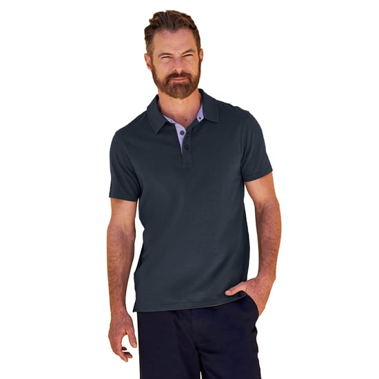 Mountain Warehouse Mens Hasst II Organic Polo Shirt (Navy) - Image 3