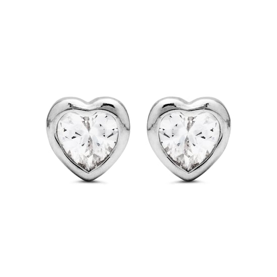 Luxenter Sterling zilveren 925 oorbellen met gerhodineerde zirkonia - Goth - Image 1