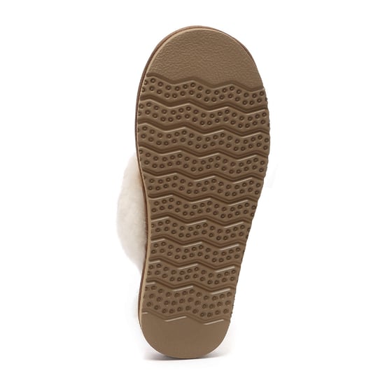 EVER AU Women Pelican Removable Strap Slingback Slippers - Chestnut