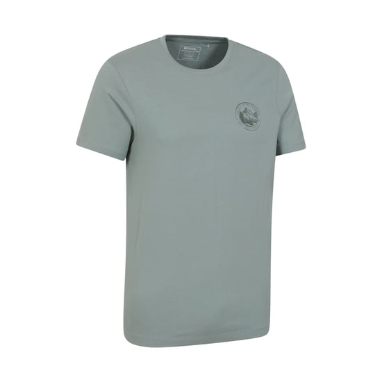 Mountain Warehouse Mens Valley Ekologisk T-shirt (Ljus Khaki) - Image 4