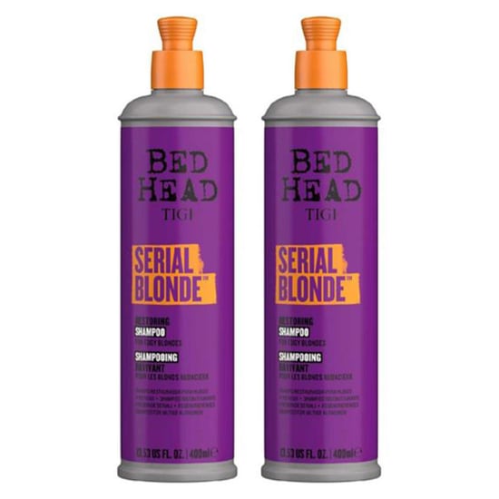 Tigi Serial Blonde Shampoo for Damaged Blonde-Hair 400ml 2pk