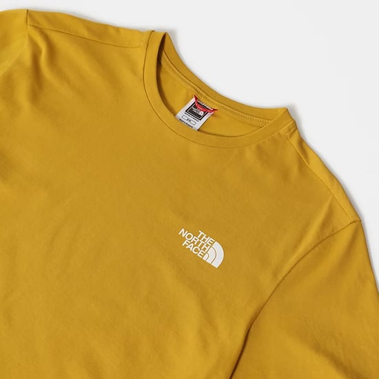 The North Face Men's Short Sleeve Simple Dome T-Shirt Arrowwood Yellow