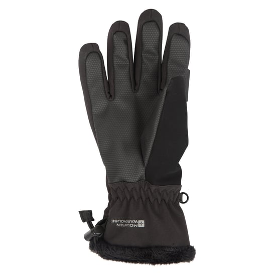 Mountain Warehouse Womens/Ladies Escalade Waterproof Softshell Ski Gloves (Black) - Image 2