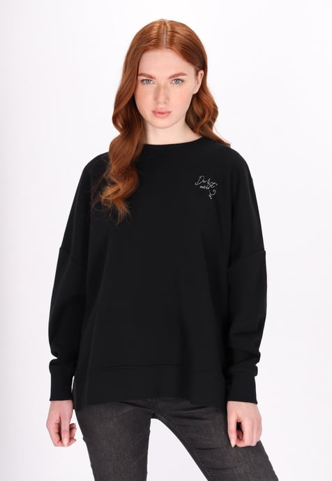 Dreimaster Sweatshirt Dames zwart - Image 3