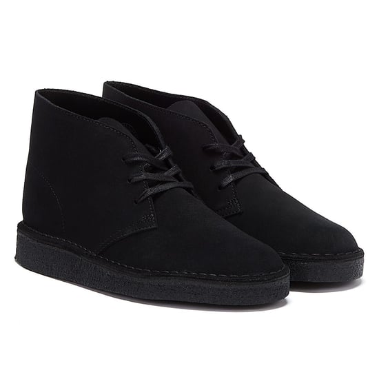 Clarks Originals Desert Coal Suede Mens Black Boots - Image 1