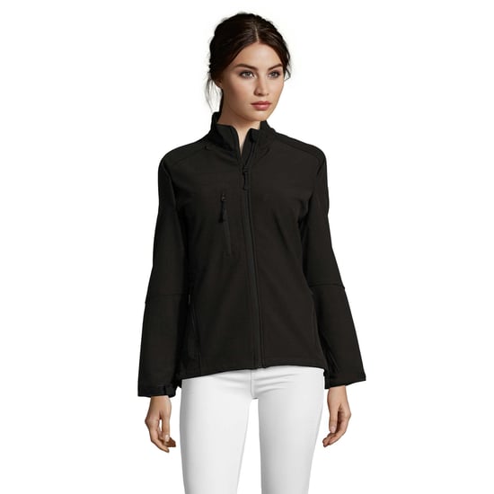 SOLS Womens/Ladies Roxy Soft Shell Jacket (Black) - Image 1
