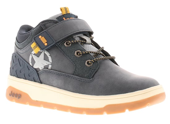 Jeep Boys Walking Boots Junior Michegan Star mid jb Lace Up navy