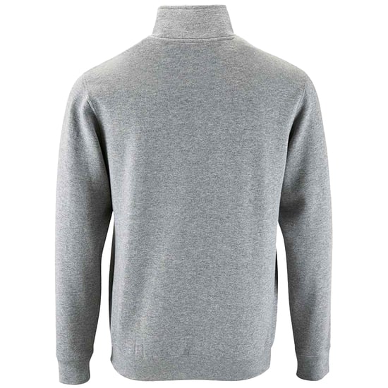 SOLS Mens Stan Zip Standing Collar Jumper (Grey Melange) - Image 2