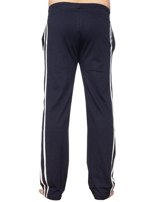 Enzo | Mens T-Shirt & Pants Loungewear Set - White/Navy