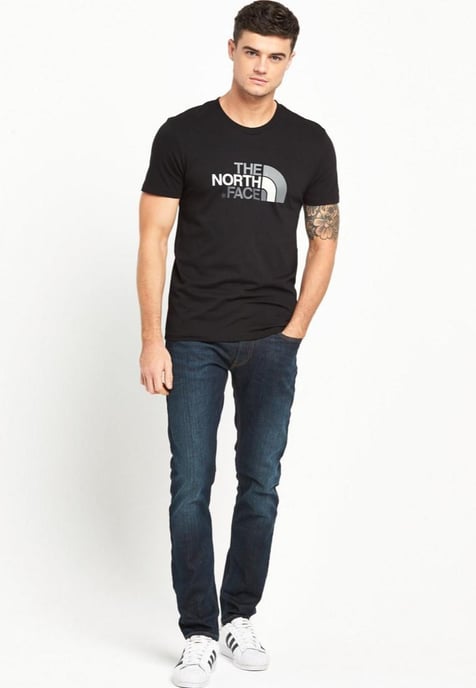 The North Face Heren T Shirt SS Easy Tee Zwart - Image 1