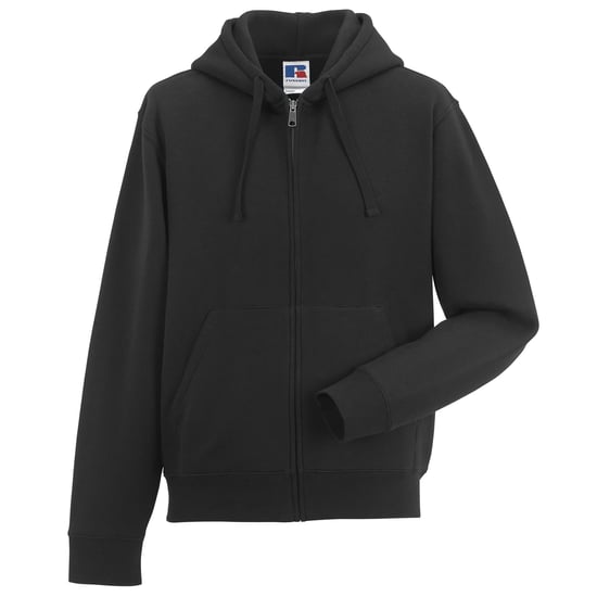 Russell Heren Authentieke Sweatshirt met volledige ritssluiting / Hoodie (Zwart) - Image 3