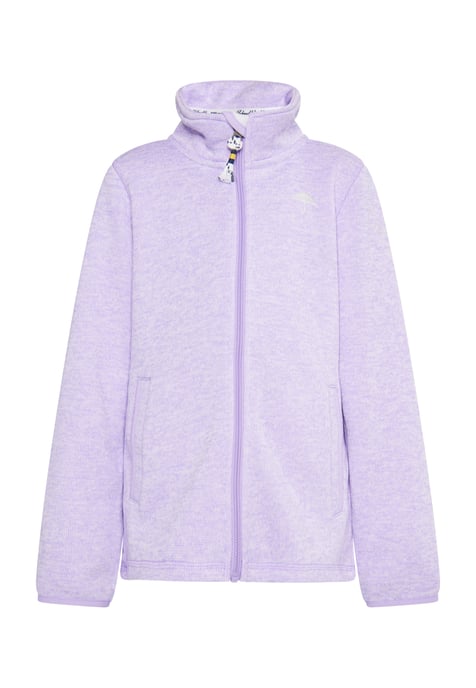 Schmuddelwedda Gebreide fleece jas meisjes (kinderen) licht lavendel melange - Image 1