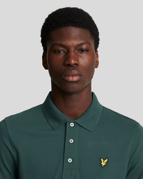 Lyle & Scott-logo op de borst Argyle blauwgroen poloshirt - Image 4