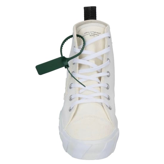 Off-White Mid Top Vulcanized Canvas White Sneakers
