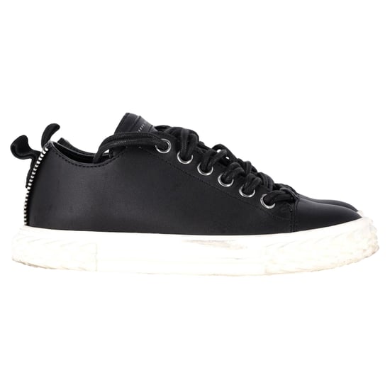 Giuseppe Zanotti Blabber Low-Top Sneakers in Black Leather - Image 1