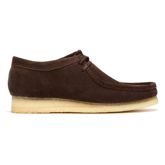 Clarks Wallabee Suede Mens Dark Brown Shoes - Image 5