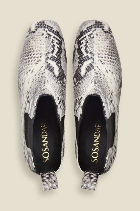 Antwerp Snake Leather Chelsea Boot