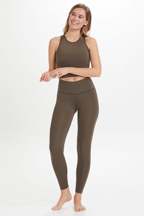 Olive Green Racerback Super-Sculpt Sports Bra