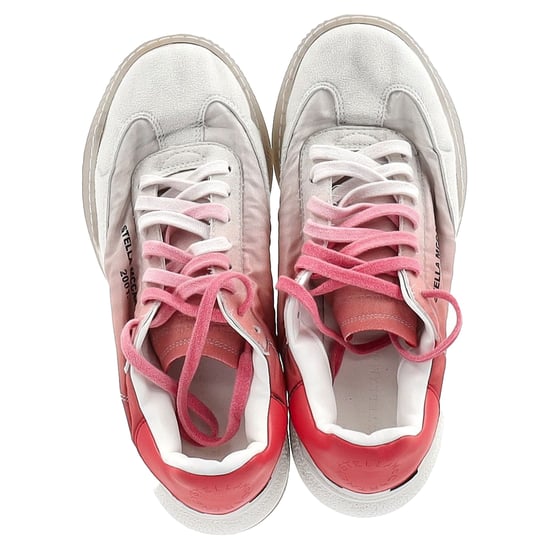 Stella Mccartney Loop Ombre Sneakers in Pink and White Polyester - Image 3
