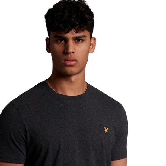 Lyle & Scott Branded Chest Logo Charcoal Marl T-Shirt - Image 2