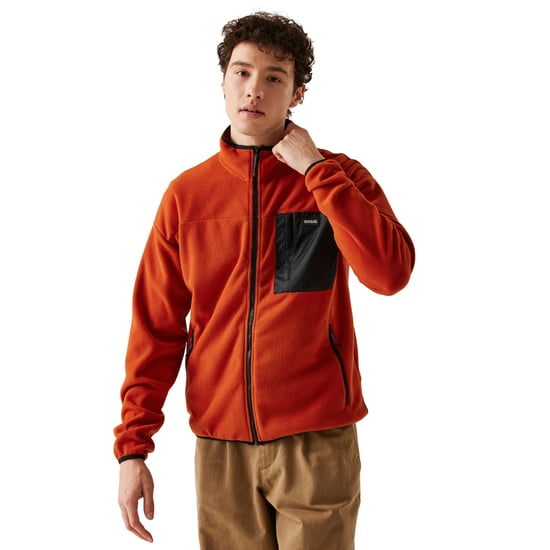 Regatta Heren Frankie Full Zip Fleecejack (Rood Oker) - Image 5