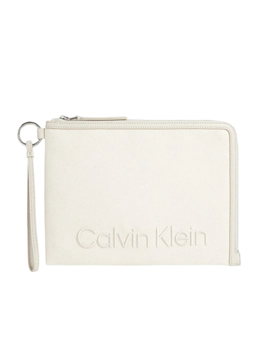 Calvin Klein damesportemonnee met reliëflogo - Image 1