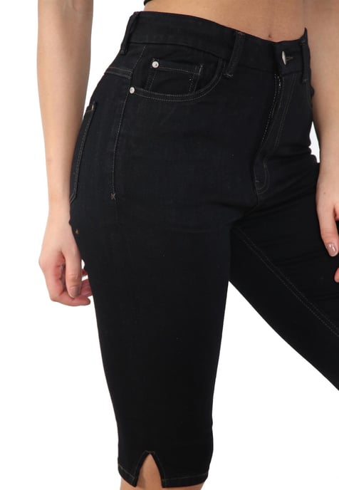 MYT Womens Magic Shaping High Waisted Denim Shorts Black - Image 6