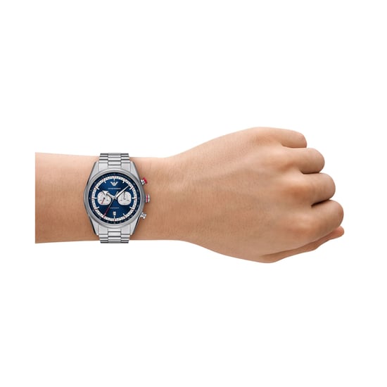 Emporio Armani Racer Heren Zilveren Horloge AR11676 - Image 4