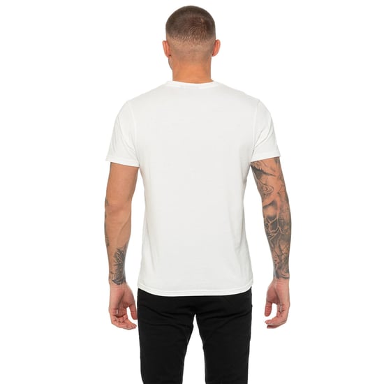 Enzo | Mens Crew Neck T-Shirt - White - Image 4