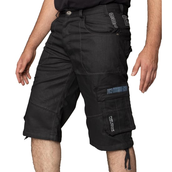 Enzo Heren Cargo Combat Denim Short - Image 3
