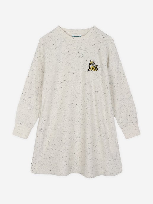 KENZO Girls Kotora Sweater Dress in Ivory