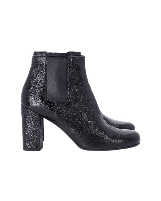 Saint Laurent Högklackade Chelsea Boots i Svart Läder - Image 1