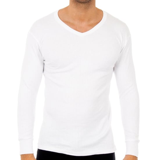 Men's V-neck long sleeve thermal t-shirt 0209