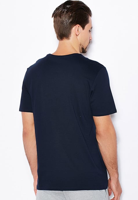 Nike Mens T Shirt With Embroidered Swoosh Navy