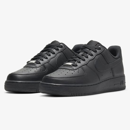 Nike Air Force 1 '07 Womens Trainers in Black - Image 1