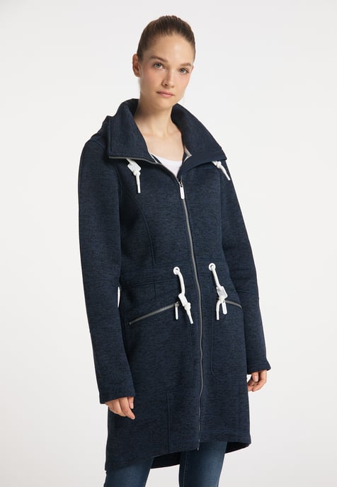 ICEBOUND Yuka serie Gebreide fleece jas Dames marine gem - Image 2