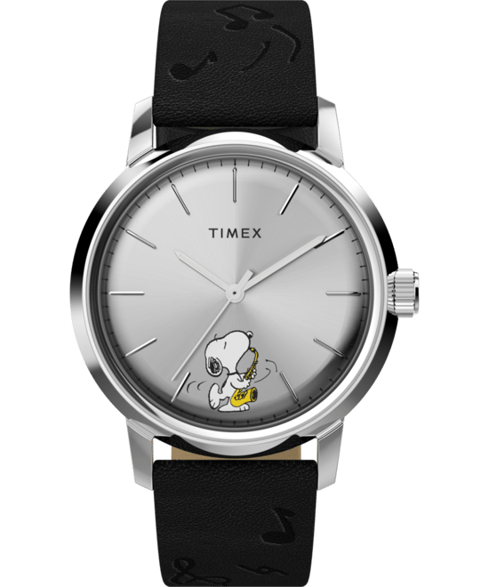 Timex X Peanuts Marlin Saxophonist Men's Black Watch TW2W68800 - Image 1