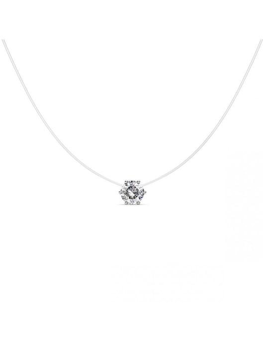 Sjöjungfruns tårar-halsband - silver och kristall - Image 1