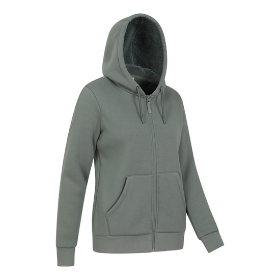 Mountain Warehouse Dames/Dames Dalton Sherpa gevoerde Full Zip Hoodie (Kaki Groen) - Image 4