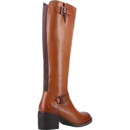 Hush Puppies Heidi Leather Women's Tan Leather Boots - Image 2