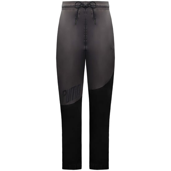 Puma Logo Mens Black/Grey Track Pants - Image 1