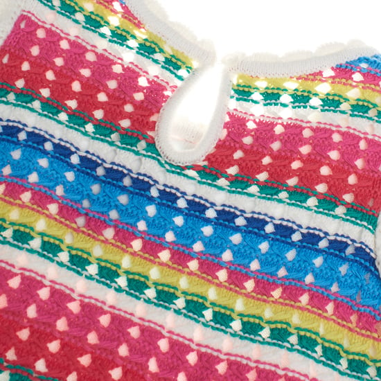 Crochet knit dress 663837 girl