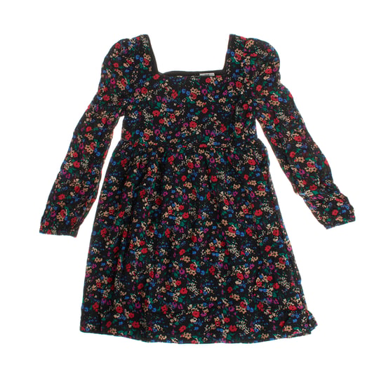 Long sleeve square neck dress 484115 girl