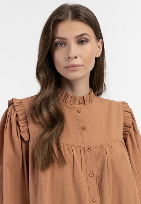 Dreimaster Blouse Dames lichte roest - Image 5