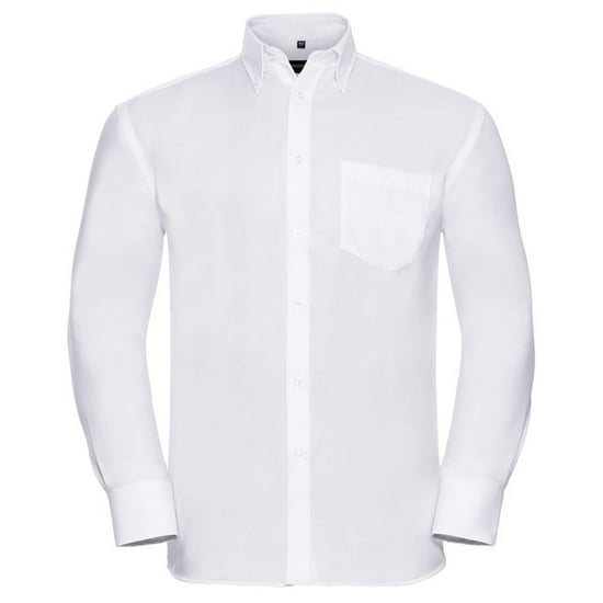 Russell Collection Mens Ultimate Non-Iron Long-Sleeved Formal Shirt (White)