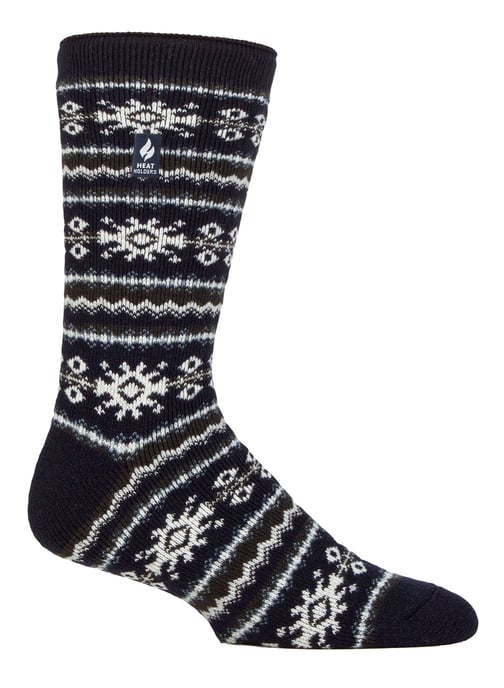 Mens Nordic Socks | Värmehållare | Andningsbara Lite Extra Varma Vintertermostrumpor - Marin - Image 1