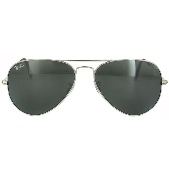 Ray-Ban Aviator Unisex Silver Grey Mirror Sunglasses - Image 1